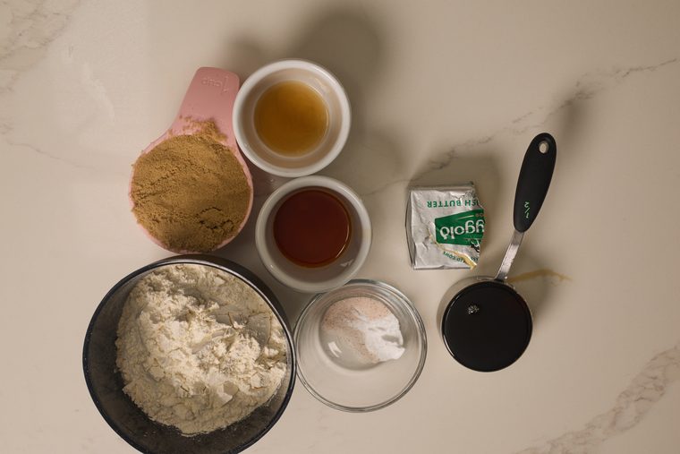 ingredients for maple brown sugar cookies