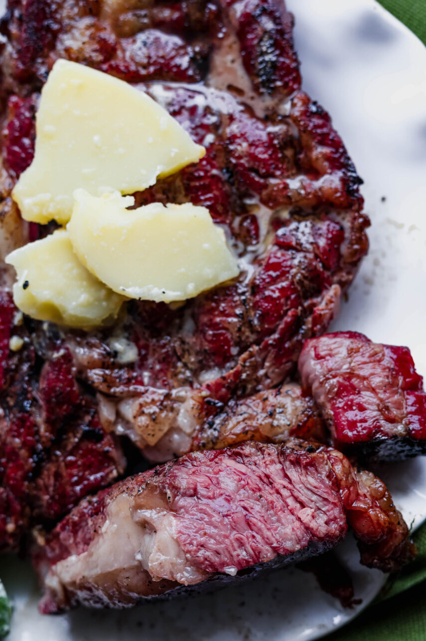 Reverse Seared Ribeye Steak on a Traeger