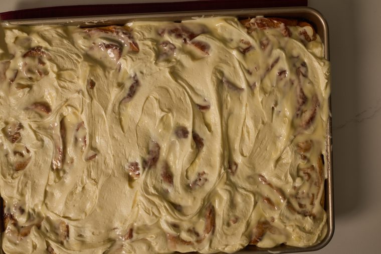 frosted apple pie cinnamon rolls