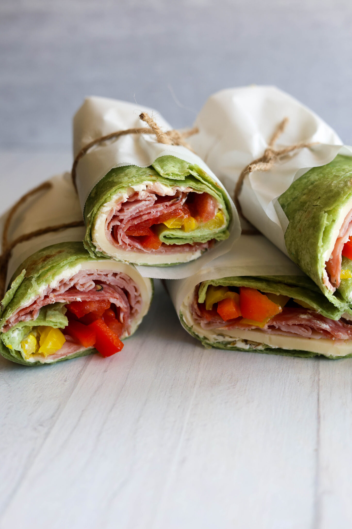 Easy Italian Tortilla Wraps with Salami & Provolone